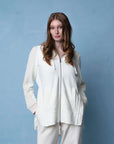 Pippa Zip Sweatshirt - Ivory